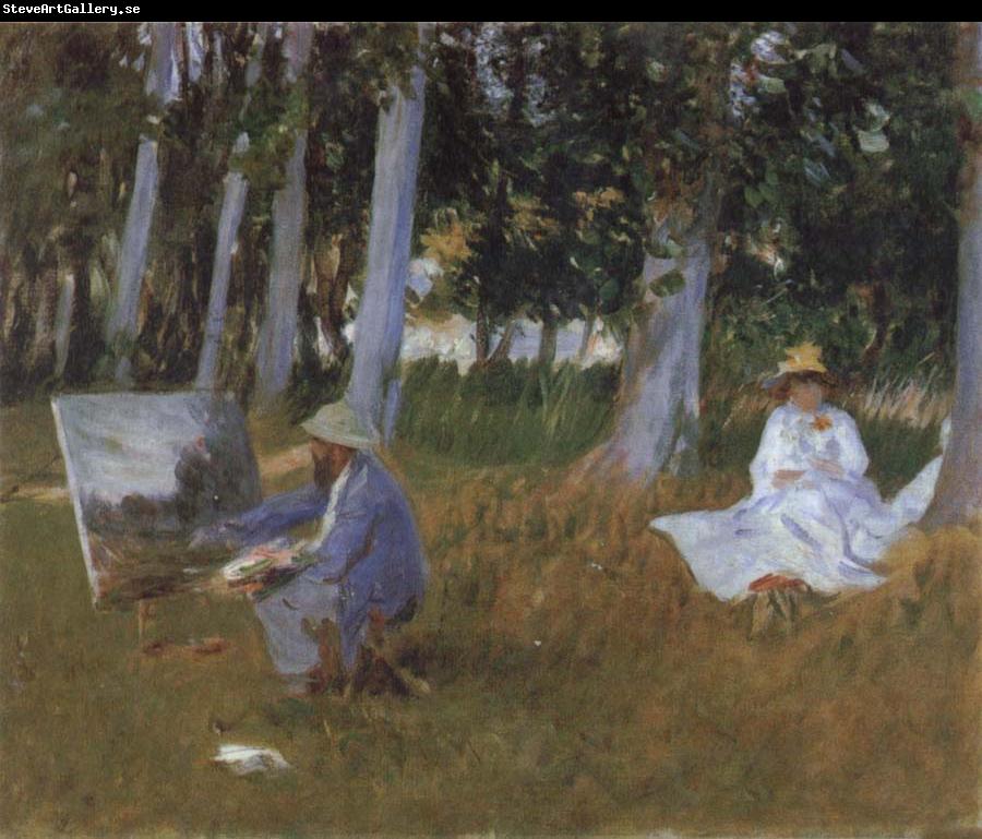 Claude Monet Claude Monet Painting in a Wood